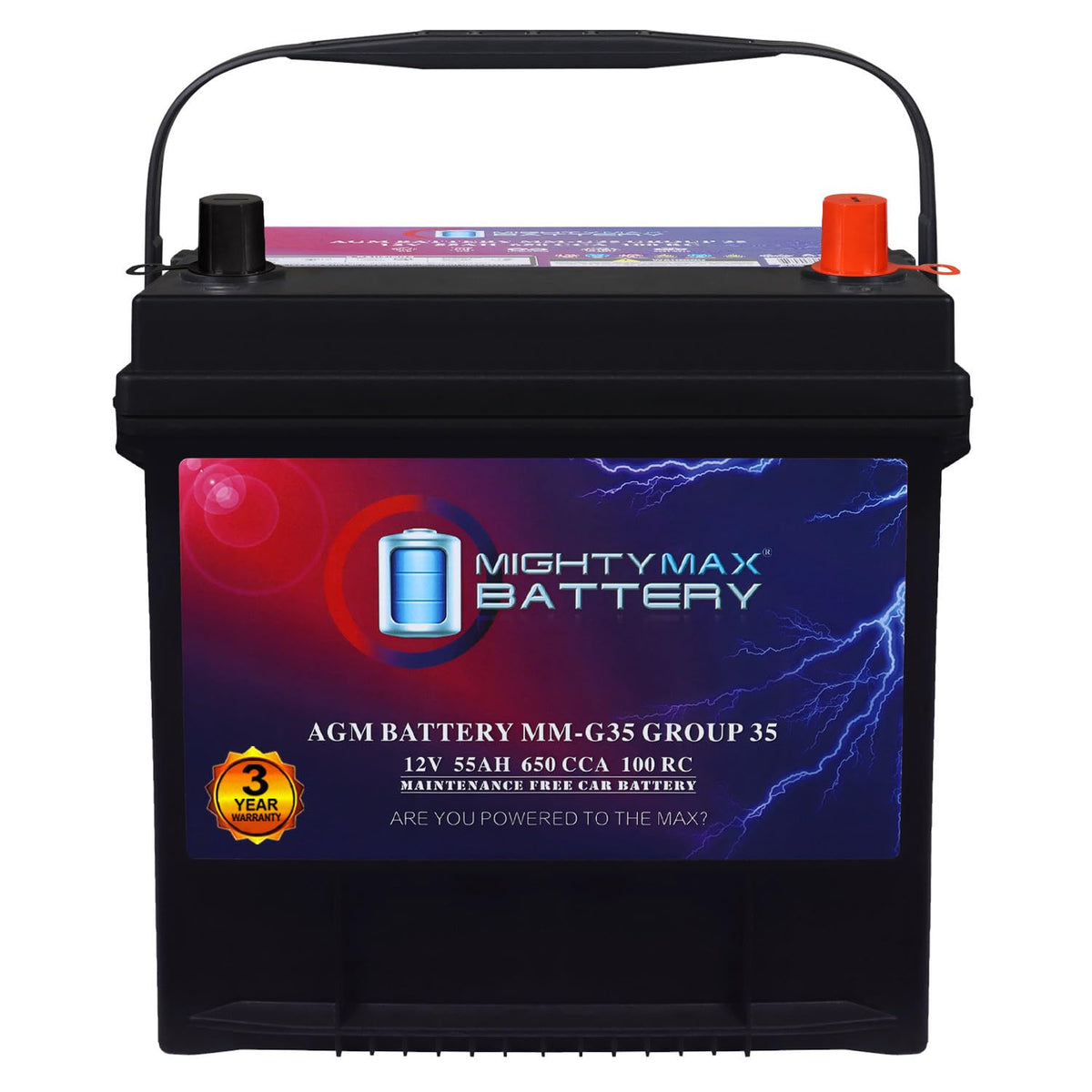 12V 55Ah AGM Replacement Battery L64491