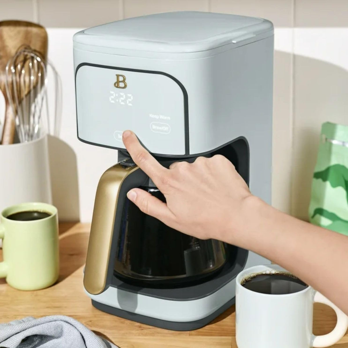12-Cup Programmable Drip Coffee Maker with 24h Timer C619999