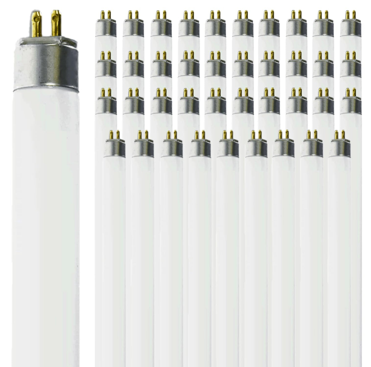 14W 4100K Cool White T5 Fluorescent Bulb 24 Inch G5 Bipin Base Pack of 40 H784