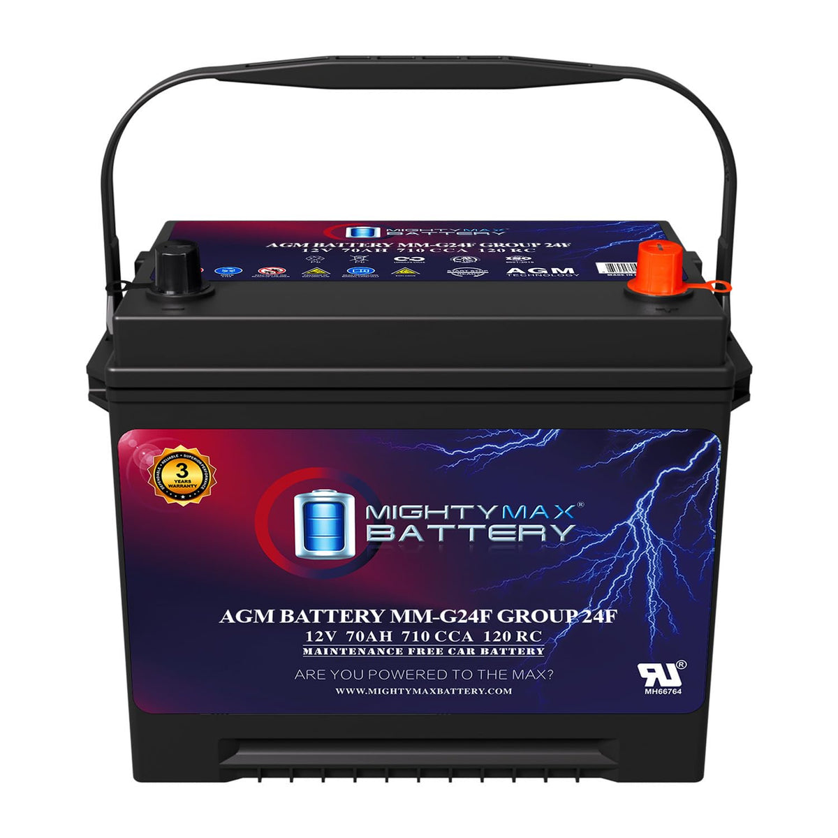 12V 70Ah AGM Replacement Battery C2691