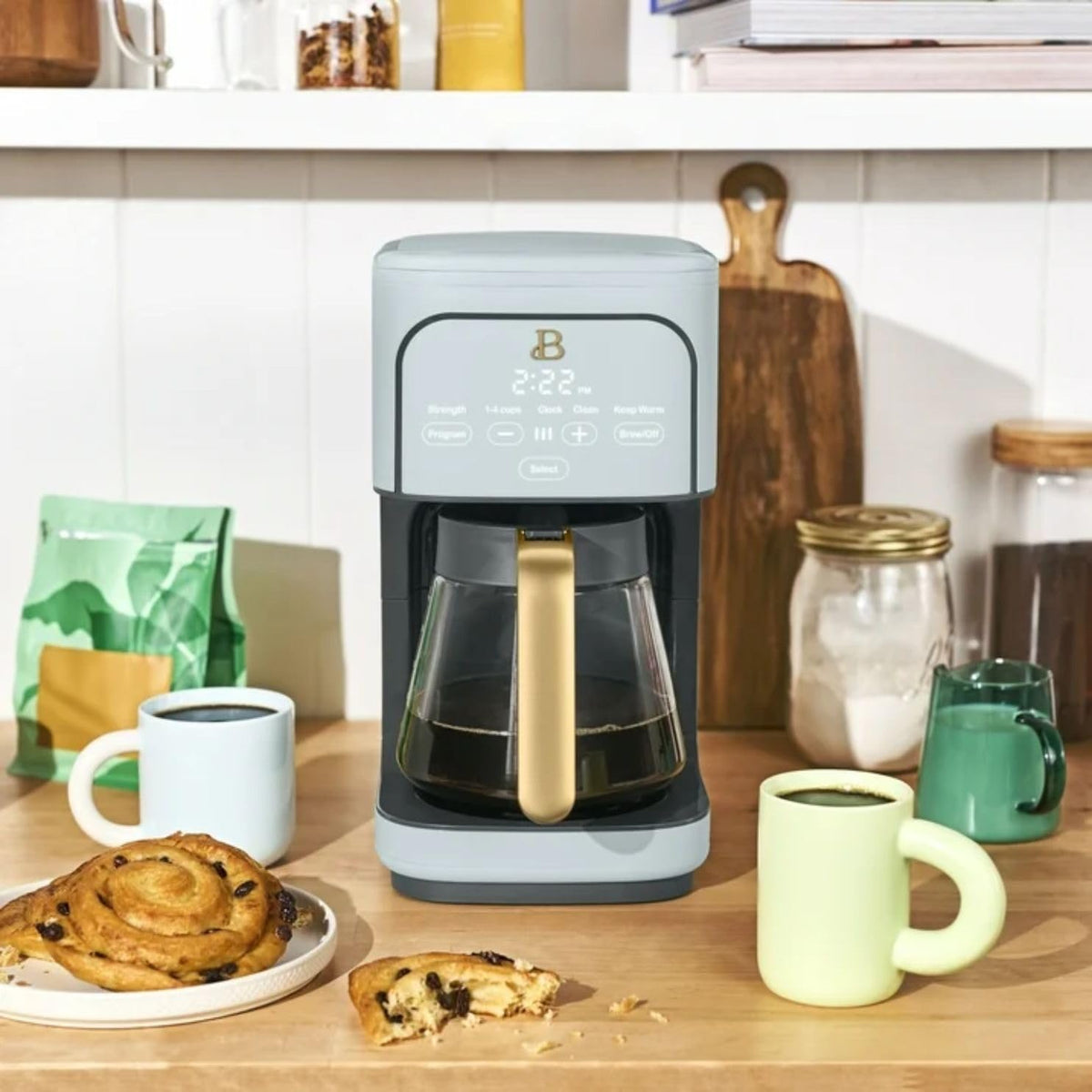 12-Cup Programmable Drip Coffee Maker with 24h Timer C619999