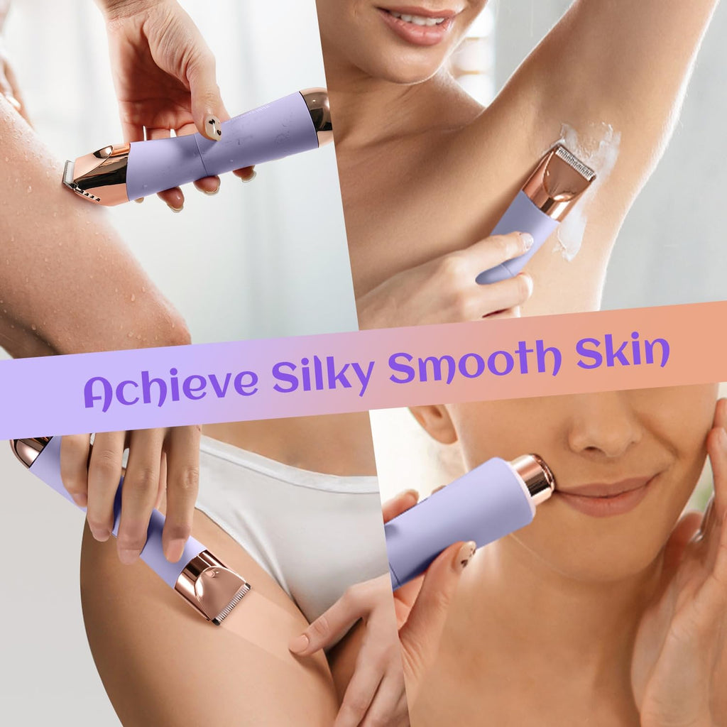 2-in-1 Electric Razor and Pubic Hair Trimmer with LED Light V720476