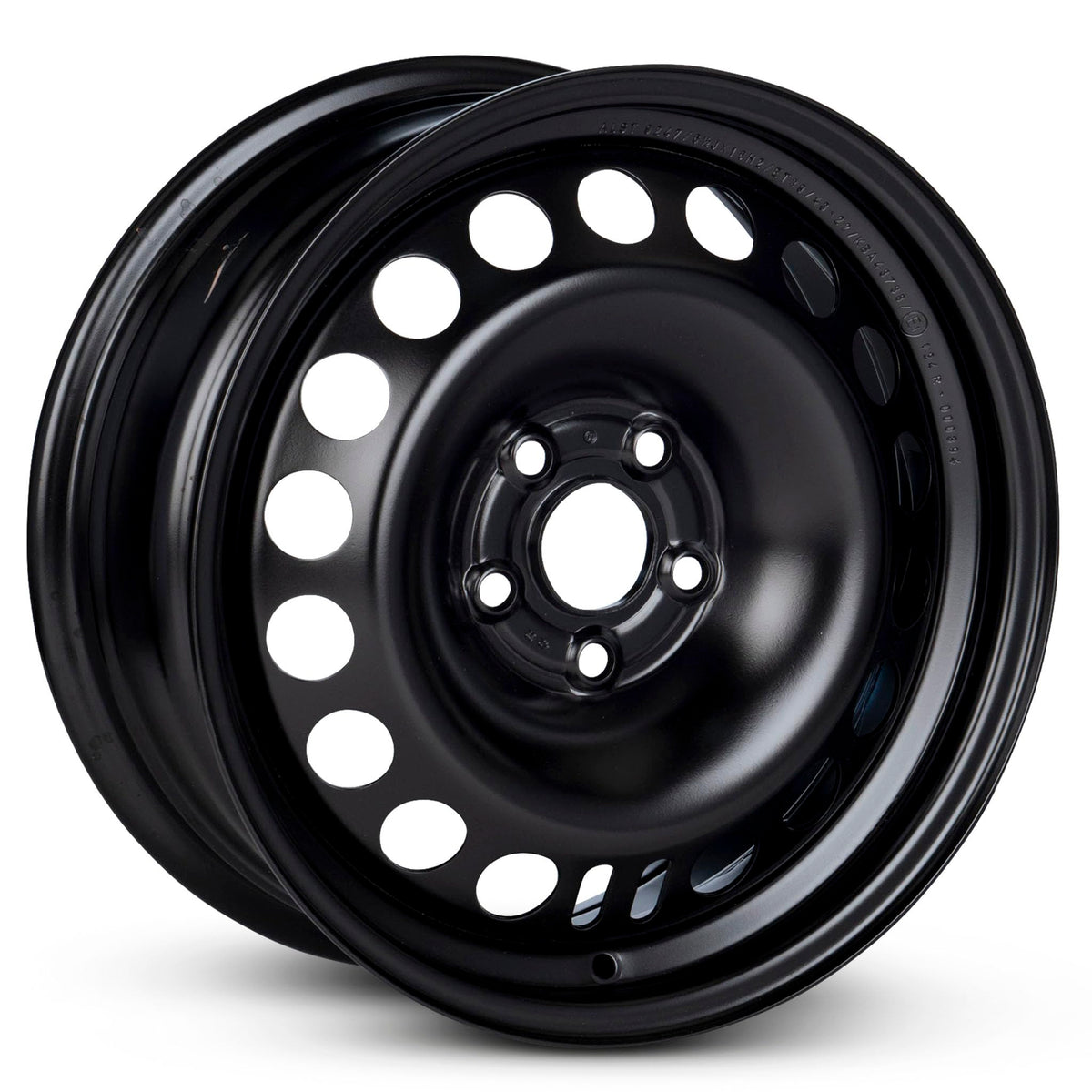 16 Inch Black Painted Steel Rim Q8742