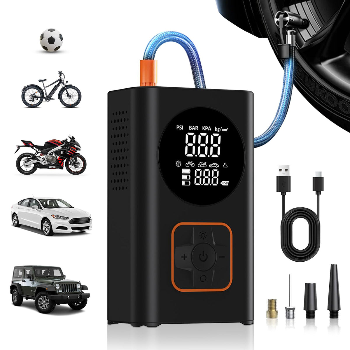 150 PSI Portable Air Compressor with Digital Pressure Gauge G91563