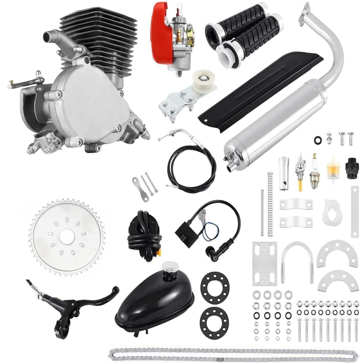 100CC 2-Stroke Bicycle Engine Kit with 44 Tooth Sprocket Z93607