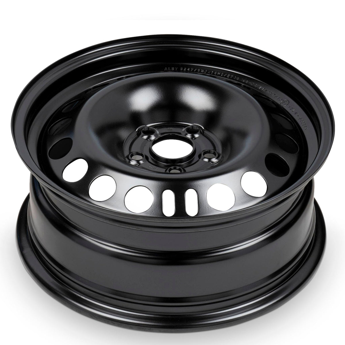 16 Inch Black Painted Steel Rim Q8742