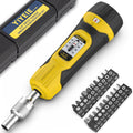 1/4" Ratchet Torque Screwdriver, 10-70 in-lbs, S2 Hex Bits P907405