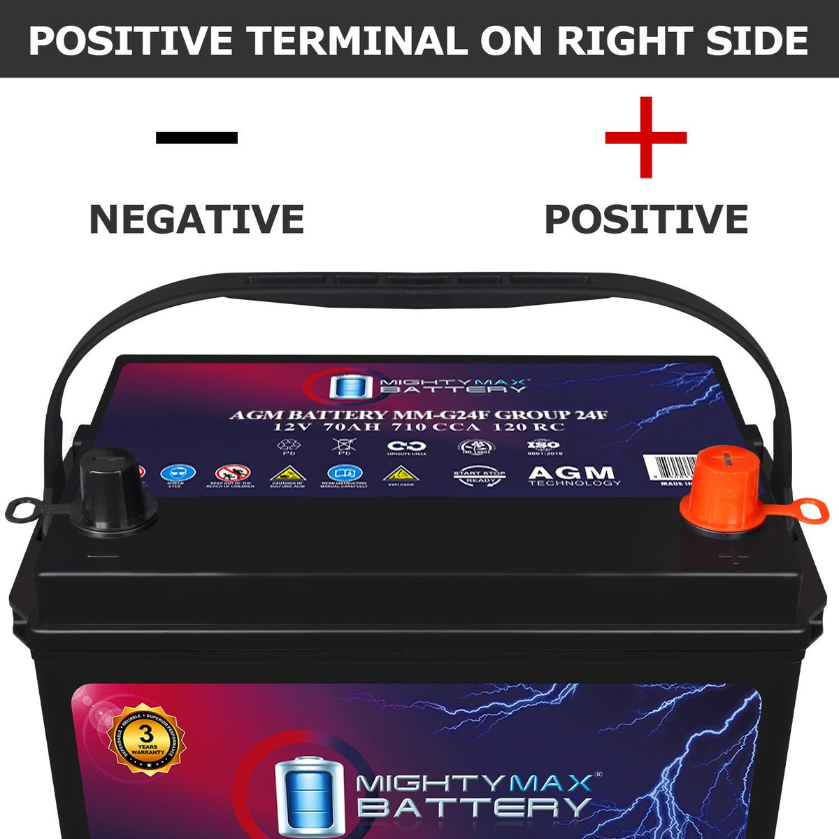 12V 70Ah AGM Replacement Battery C2691