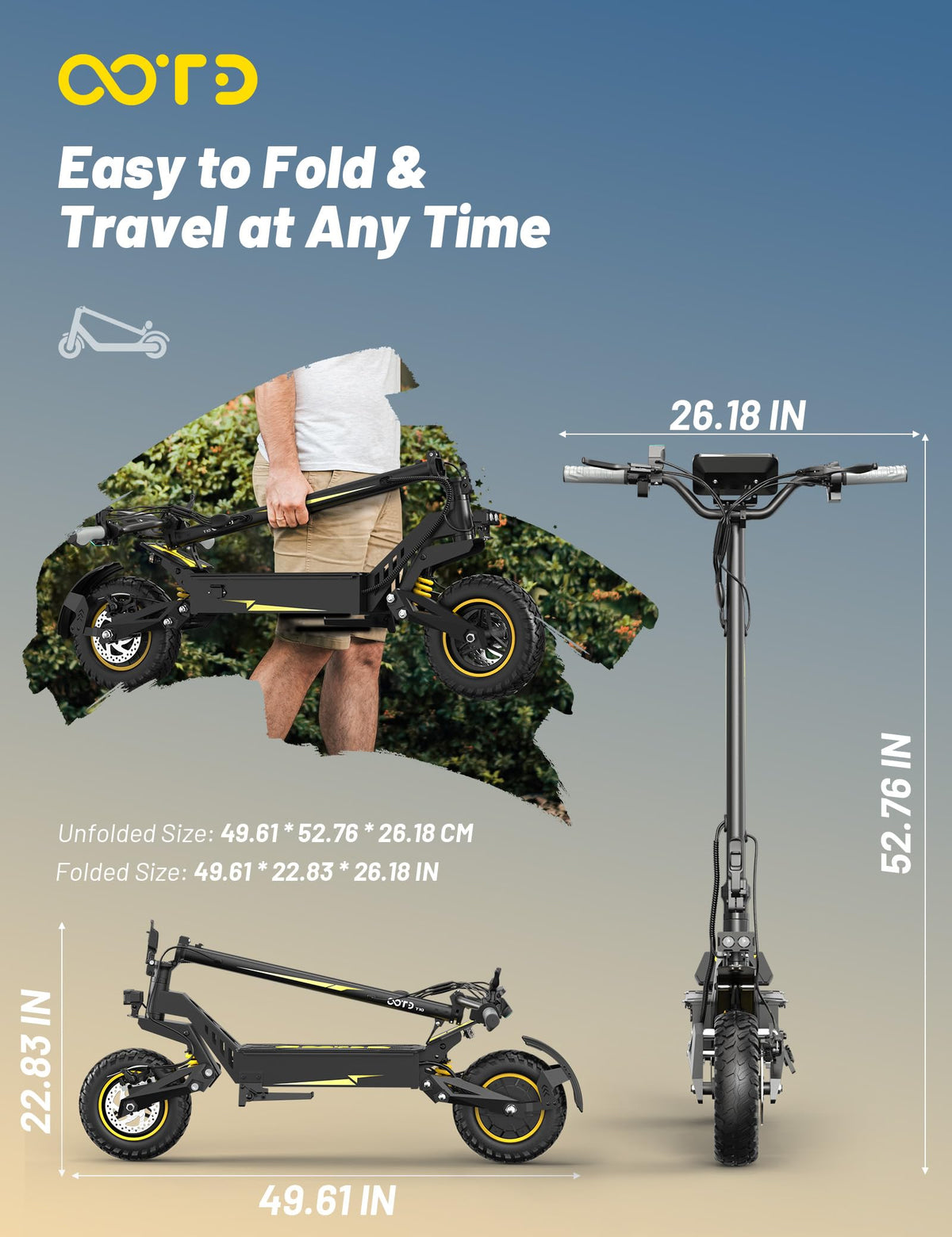 Electric Scooter with 11" All-Terrain Tire G9402