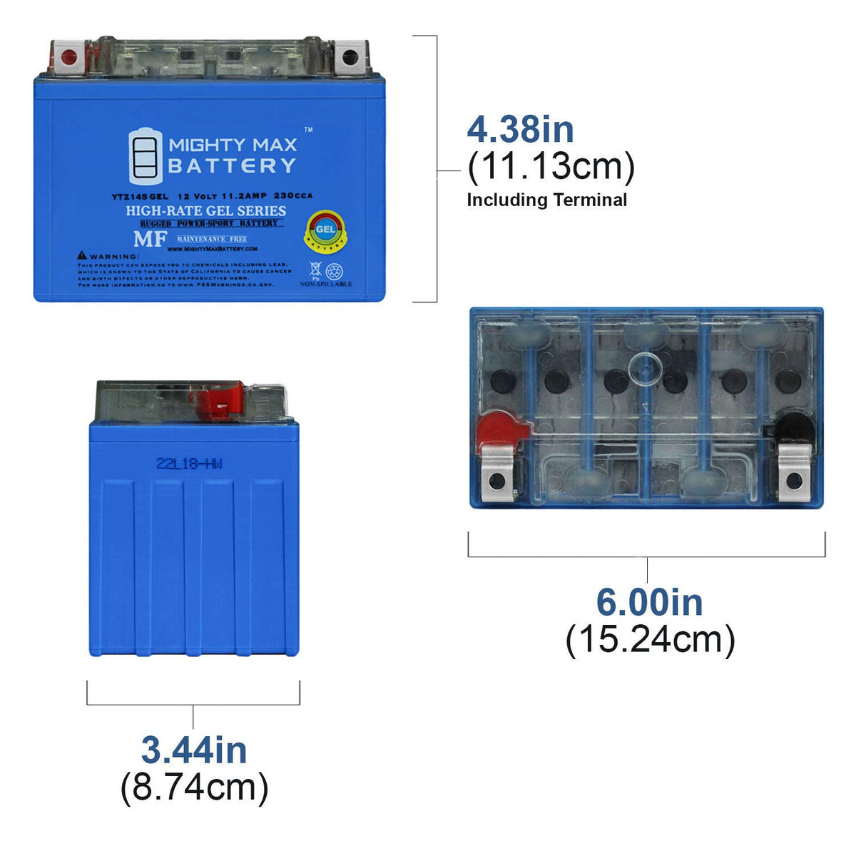 12V 11.2Ah Gel Battery E4528