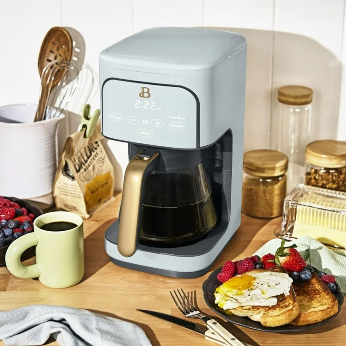12-Cup Programmable Drip Coffee Maker with 24h Timer C619999