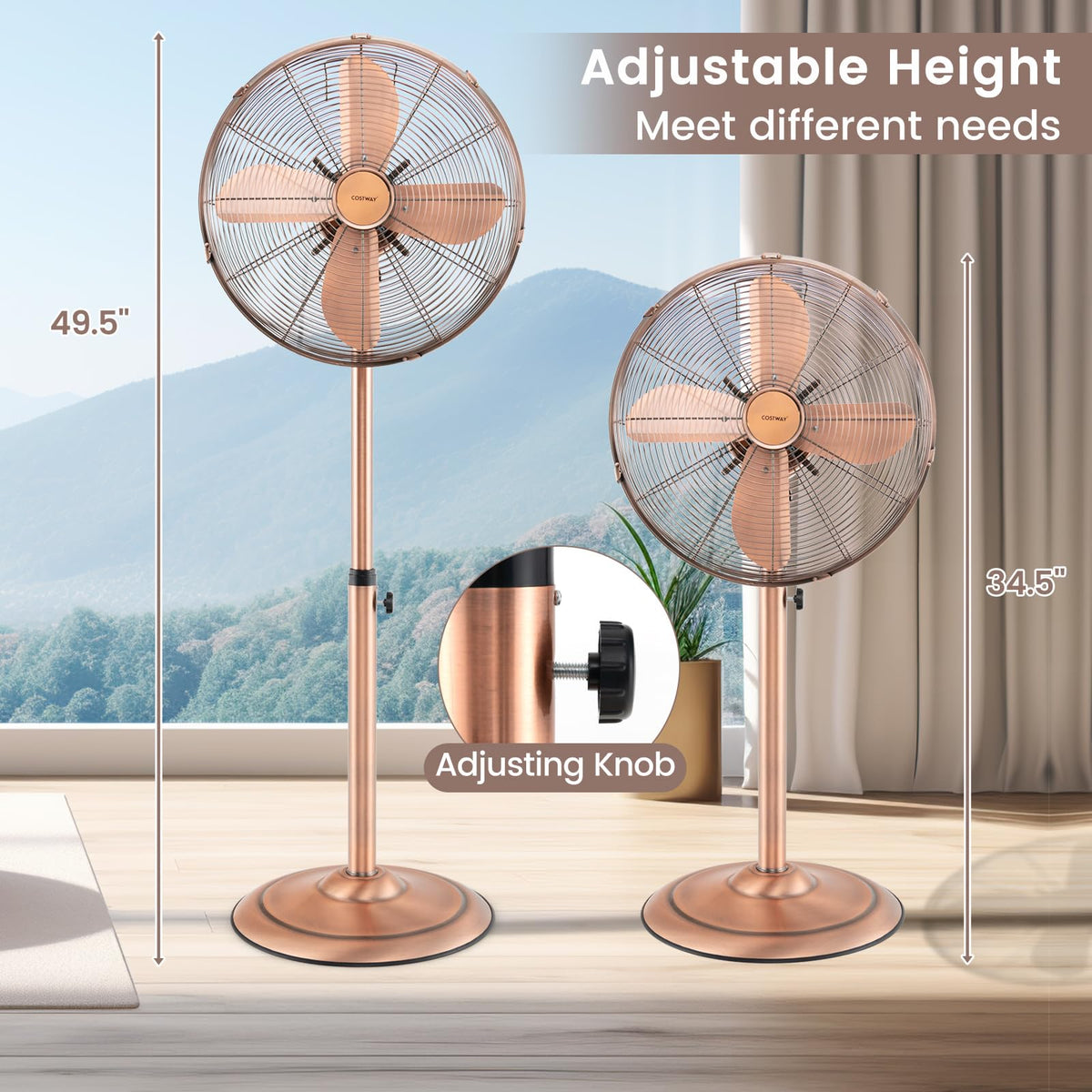 16" Metal Pedestal Fan X474122