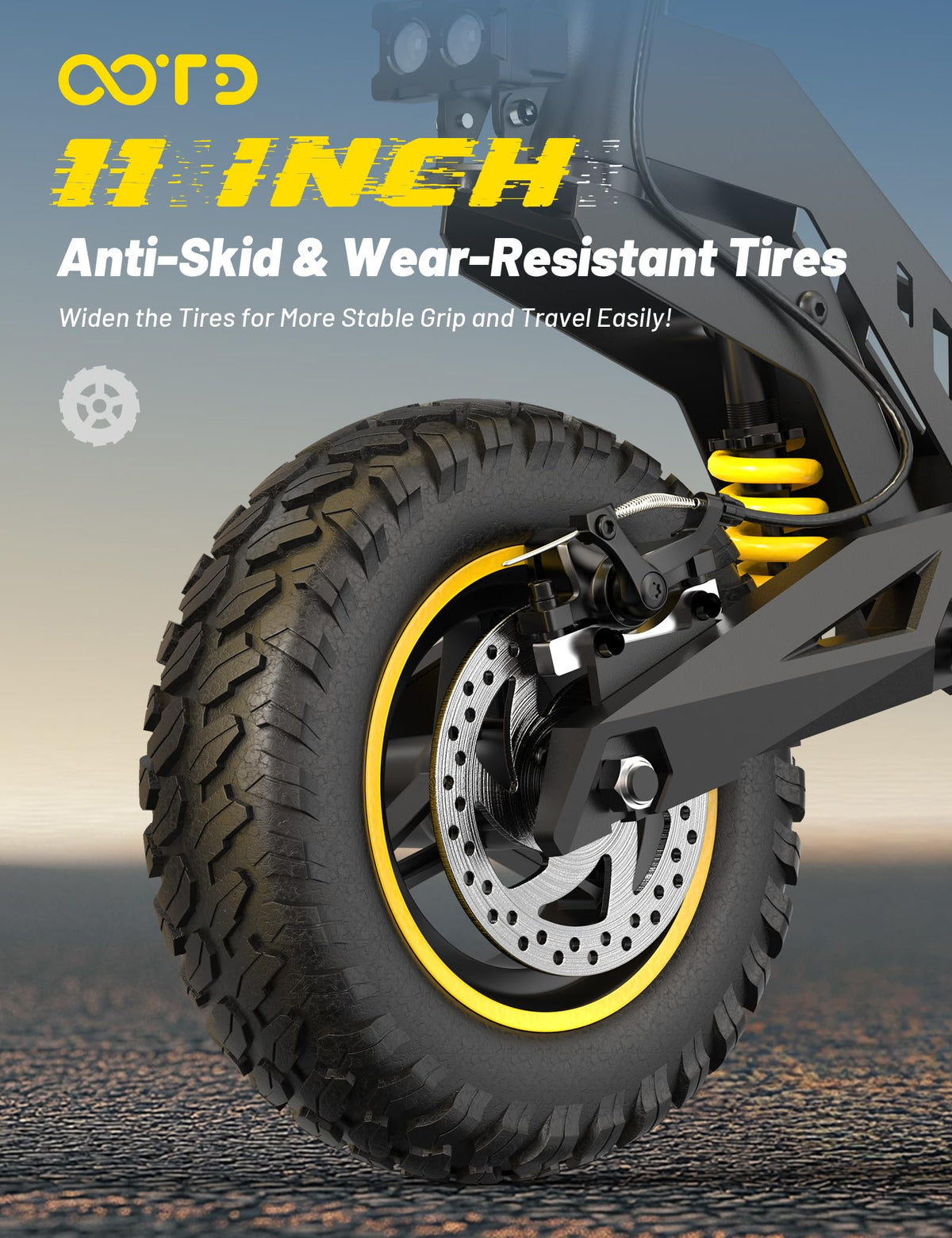 Electric Scooter with 11" All-Terrain Tire G9402