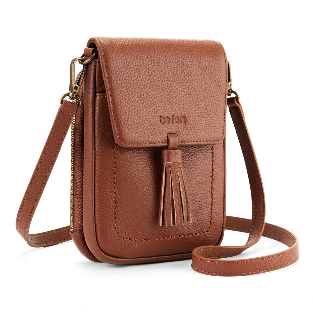 Genuine Leather Small Crossbody Bag D4746