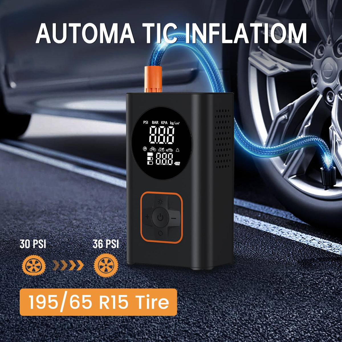 150 PSI Portable Air Compressor with Digital Pressure Gauge G91563